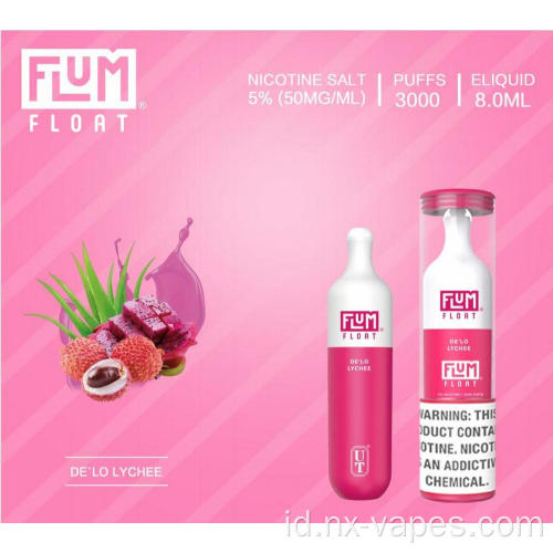 Flum float vapes sekali pakai 3000 puffs